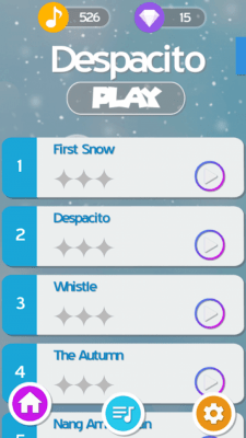Screenshot of the application Magic Tiles Piano Despacito - #2
