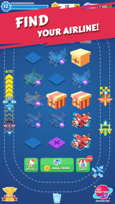 Screenshot of the application Merge Plane - Click & Idle Tycoon - #3