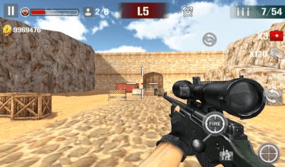 Screenshot of the application Sniper Shoot Fire War - #3