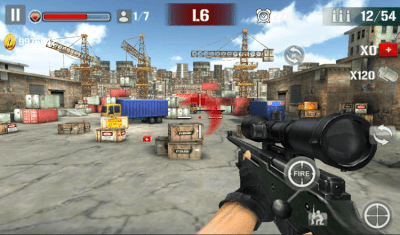 Screenshot of the application Sniper Shoot Fire War - #4