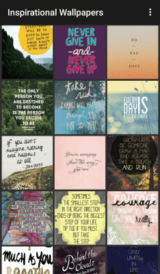 Screenshot of the application Inspirational Wallpaper - #3