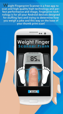 Screenshot of the application Weight Finger Scanner Prank - #1