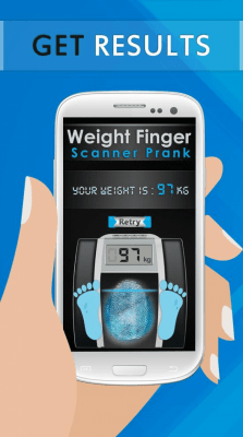 Screenshot of the application Weight Finger Scanner Prank - #4