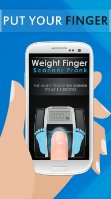 Screenshot of the application Weight Finger Scanner Prank - #10