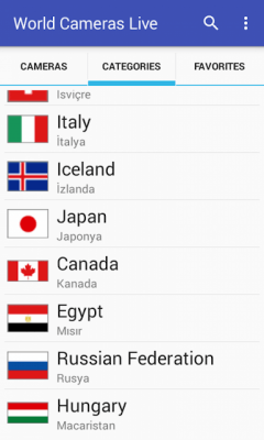 Screenshot of the application World Cameras Live - #2
