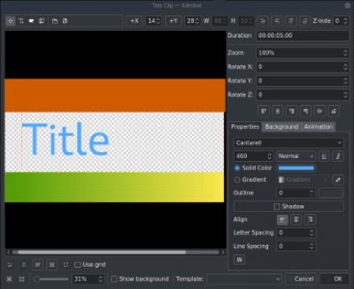 Screenshot of the application Kdenlive - #10