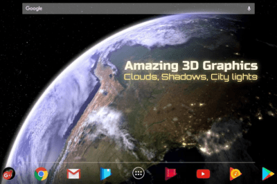 Screenshot of the application Earth & Moon in HD Gyro 3D Parallax Live Wallpaper - #2