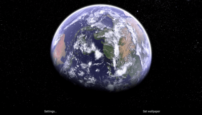 Screenshot of the application Earth & Moon in HD Gyro 3D Parallax Live Wallpaper - #6