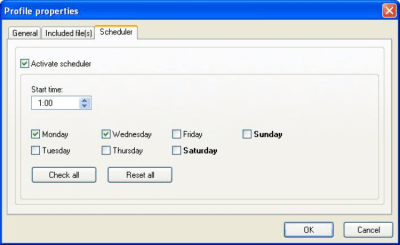 Screenshot of the application Rapid File Defragmentor - #3