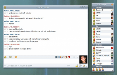 Screenshot of the application Miranda IM - #2