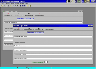 Screenshot of the application UNeTest PLUS - #2