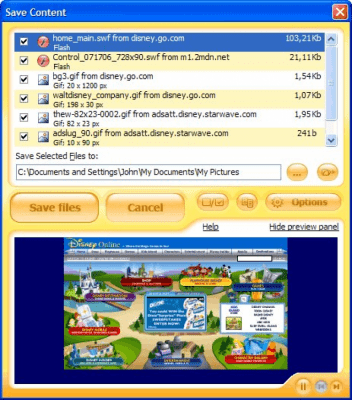 Screenshot of the application Flash and Media Capture - #1