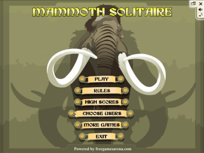 Screenshot of the application Mammoth Solitaire - #1