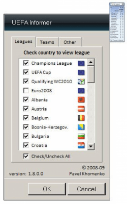 Screenshot of the application UEFA Informer - #3
