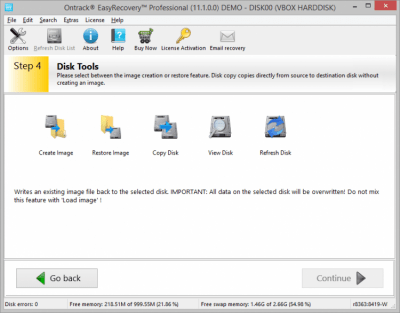 Screenshot of the application EasyRecovery Professional - #4