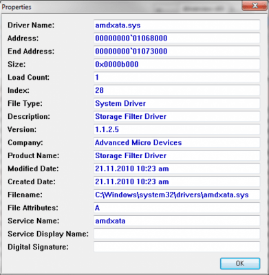 Screenshot of the application DriverView - #2