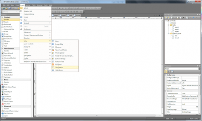 Screenshot of the application WYSIWYG Web Builder - #2