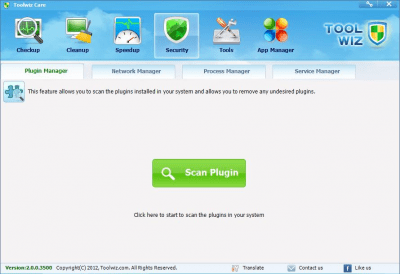 Screenshot of the application Toolwiz Care - #4