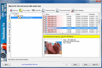 Screenshot of the application Digital PhotoRescue Pro - #2
