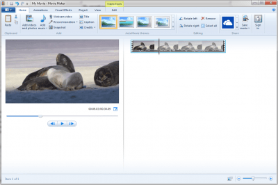 Screenshot of the application Windows Movie Maker 2012 - #5