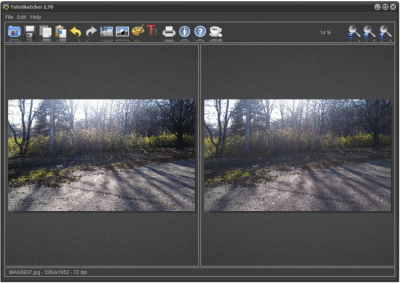 Screenshot of the application FotoSketcher - #2