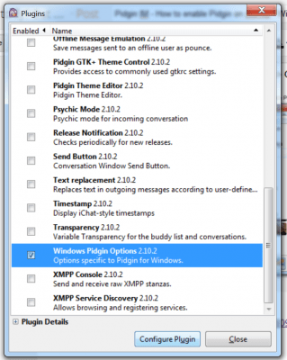 Screenshot of the application Pidgin - #3