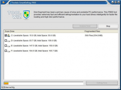 Screenshot of the application Smart Defrag - #2