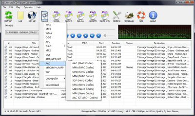 Screenshot of the application Accord CD Ripper - #2