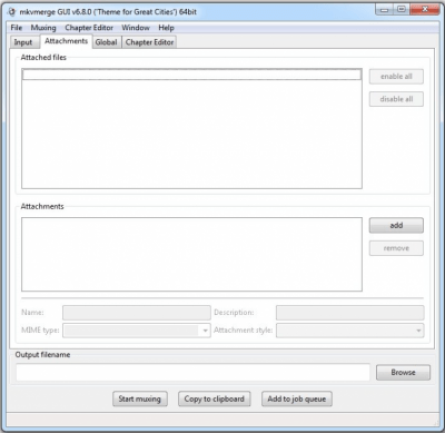 Screenshot of the application MKVToolNix Windows - #3