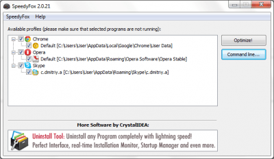 Screenshot of the application SpeedyFox - #2