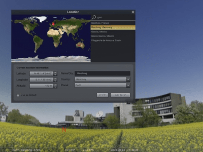 Screenshot of the application Stellarium - #2