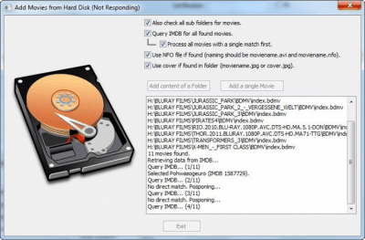 Screenshot of the application EMDB - #3