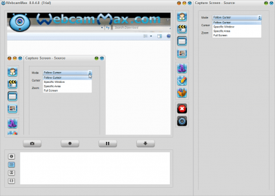 Screenshot of the application WebcamMax - #4