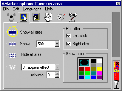 Screenshot of the application AMarker - #3