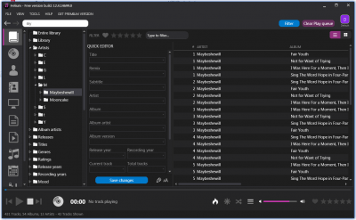 Screenshot of the application Helium Music Manager - #3