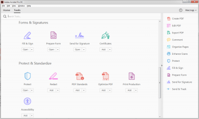 Screenshot of the application Adobe Acrobat Pro DC - #2