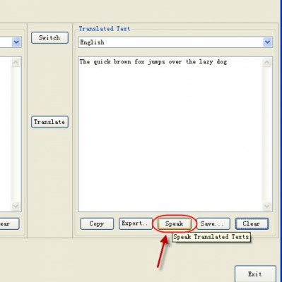 Screenshot of the application BeliverTranslator - #2
