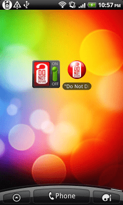 Screenshot of the application "Do not disturb." - #3