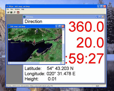 Screenshot of the application VIGps - #3