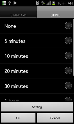 Screenshot of the application Music Timer Widget - #2