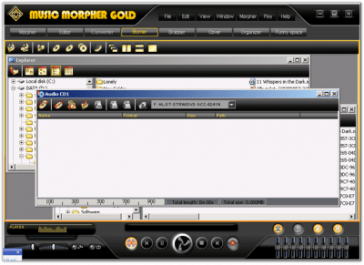 Screenshot of the application AV Music Morpher Gold - #6