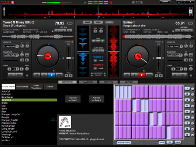 Screenshot of the application VirtualDJ 2018 - #4