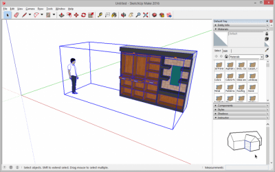 Screenshot of the application SketchUp Make - #2