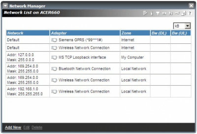 Screenshot of the application NetLimiter - #3