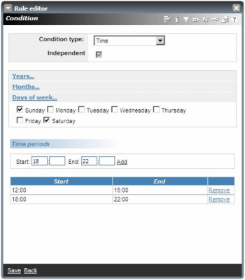 Screenshot of the application NetLimiter - #7