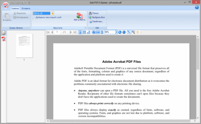 Screenshot of the application Solid PDF/A Express - #3