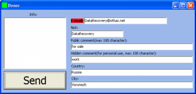 Screenshot of the application Test123 - #2