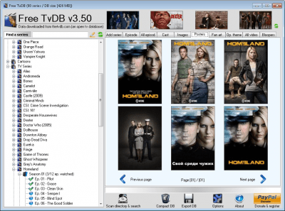 Screenshot of the application Free TvDB - #9