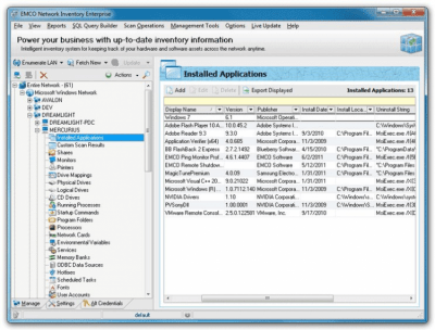 Screenshot of the application Network Inventory - #3