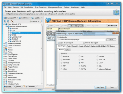 Screenshot of the application Network Inventory - #8
